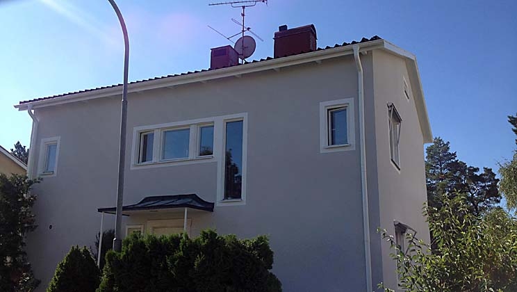Fasad renovering Bromma, MM Byggprenad. Fasad renovering Bromma, MM Byggprenad.