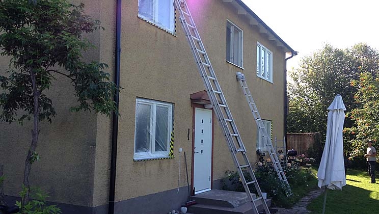 Fasadrenovering Sollentuna, renovering av fasad Sollentuna av MM Byggprenad.